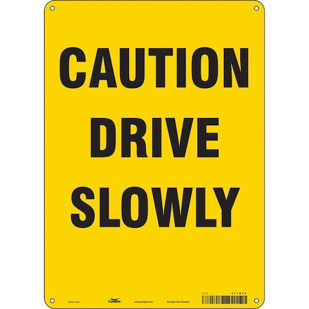 Traffic Sign, 14 in H, 10 in W, Aluminum, Vertical Rectangle, English, 477R22 MPN:477R22
