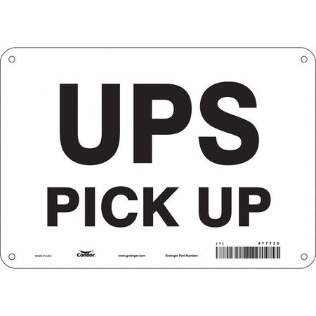 Traffic Sign, 7 in H, 10 in W, Aluminum, Vertical Rectangle, English, 477T25 MPN:477T25