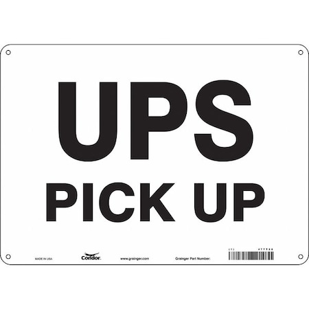 Traffic Sign, 10 in H, 14 in W, Polyethylene, Horizontal Rectangle, English, 477T28 MPN:477T28