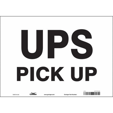 Traffic Sign, 10 in H, 14 in W, Vinyl, Horizontal Rectangle, English, 477T30 MPN:477T30