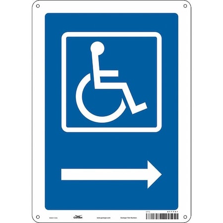 Traffic Sign, 14 in H, 10 in W, Polyethylene, Vertical Rectangle, English, 477T87 MPN:477T87