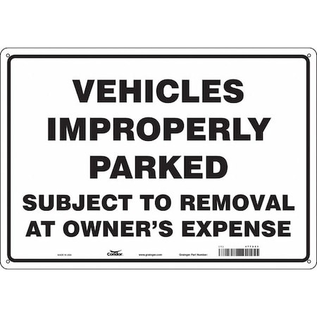 Tow Zone No Parking Sign, 14