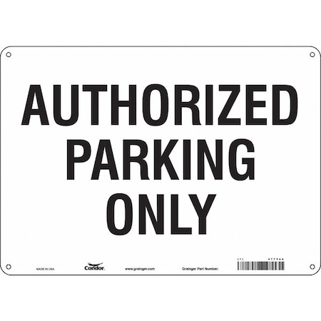 Authorized Parking Sign, 10