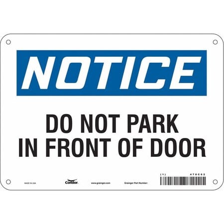 Safety Sign, 7 in x 10 in, Aluminum, 478C62 MPN:478C62