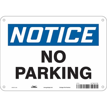Safety Sign, 7 in x 10 in, Aluminum, 478C74 MPN:478C74