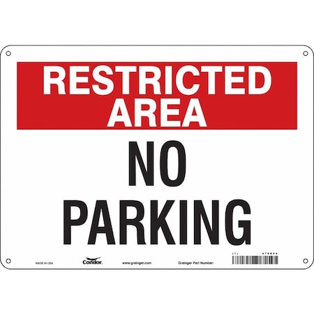 Restricted Area No Parking Sign, 10