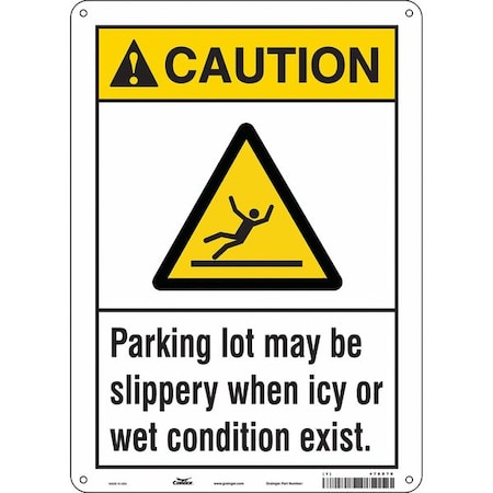 Safety Sign, 14 in Height, 10 in Width, Aluminum, Vertical Rectangle, English, 478D70 MPN:478D70