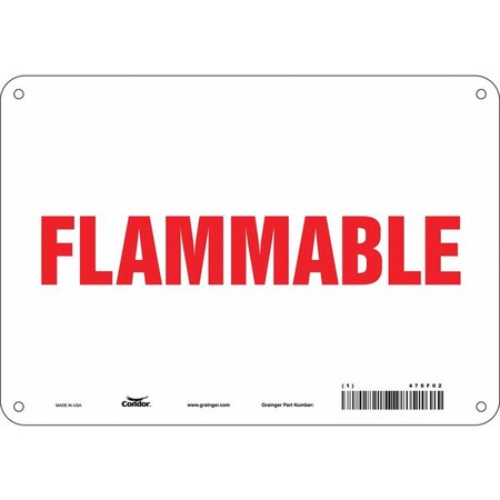 Danger Sign, 7 in H, 10 in W, Polyethylene, Vertical Rectangle, English, 478F02 MPN:478F02
