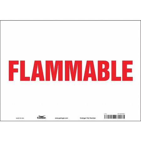 Danger Sign, 10 in H, 14 in W, Vinyl, Horizontal Rectangle, English, 478F06 MPN:478F06