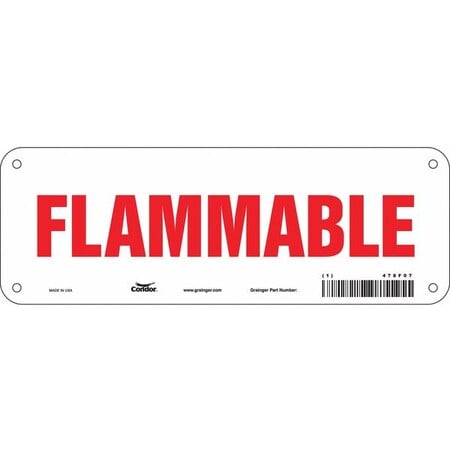 Safety Sign, 3 1/2 in H, 10 in W, Vertical Rectangle, English, 478F07 MPN:478F07
