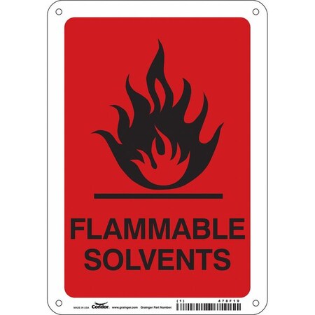 Danger Sign, 10 in H, 7 in W, Horizontal Rectangle, English, 478F19 MPN:478F19