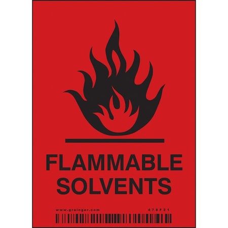 Safety Sign, 4 in H, 2 7/8 in W, Vinyl, Vertical Rectangle, English, 478F21, PK25 MPN:478F21
