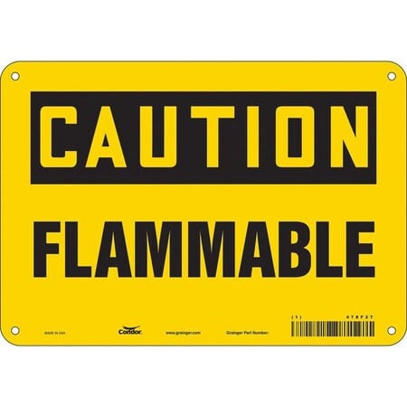 Danger Sign, 7 in H, 10 in W, Polyethylene, Vertical Rectangle, English, 478F27 MPN:478F27
