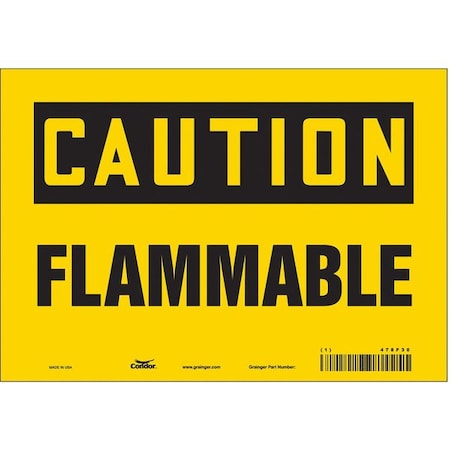 Danger Sign, 7 in H, 10 in W, Vinyl, Vertical Rectangle, English, 478F30 MPN:478F30