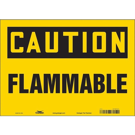 Danger Sign, 10 in H, 14 in W, Vinyl, Horizontal Rectangle, English, 478F31 MPN:478F31