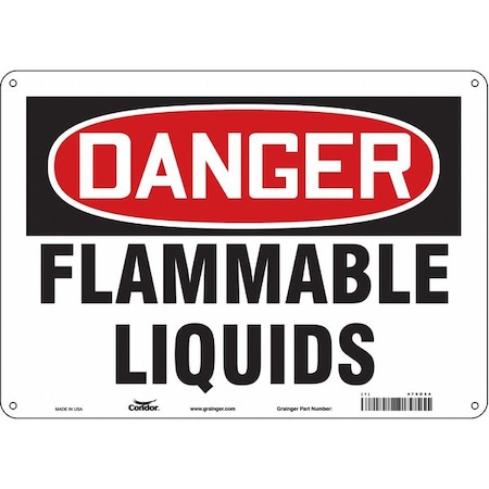 Danger Sign, 10 in H, 14 in W, Horizontal Rectangle, English, 478G54 MPN:478G54