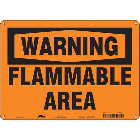 Safety Sign, 10 in Height, 14 in Width, Polyethylene, Horizontal Rectangle, English, 478J59 MPN:478J59