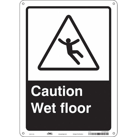 Safety Sign, 14 in Height, 10 in Width, Aluminum, Vertical Rectangle, English, 478X30 MPN:478X30