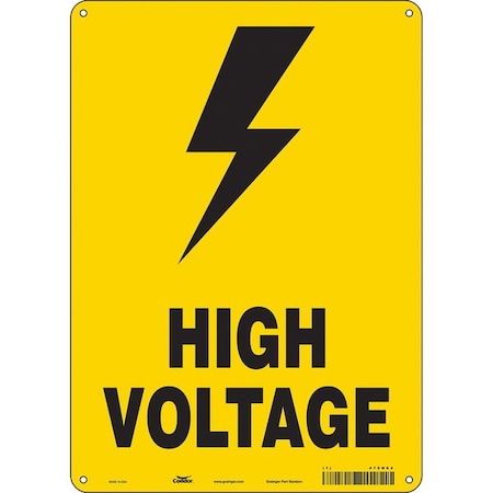 Safety Sign, 14 in Height, 10 in Width, Polyethylene, Vertical Rectangle, English, 479N64 MPN:479N64
