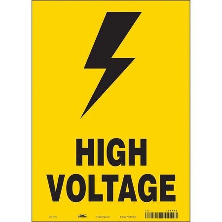 Safety Sign, 14 in Height, 10 in Width, Vinyl, Vertical Rectangle, English, 479N67 MPN:479N67