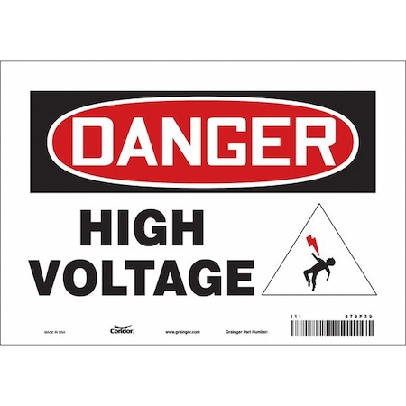 Safety Sign, 7 in Height, 10 in Width, Vinyl, Vertical Rectangle, English, 479P39 MPN:479P39