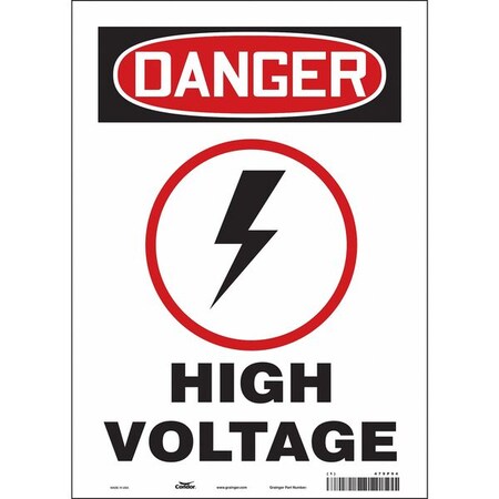 Safety Sign, 14 in Height, 10 in Width, Vinyl, Vertical Rectangle, English, 479P94 MPN:479P94