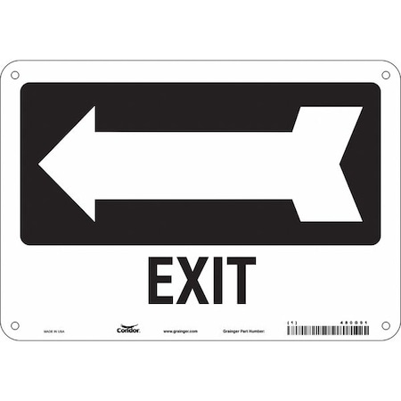Exit Sign, Plastic, 10