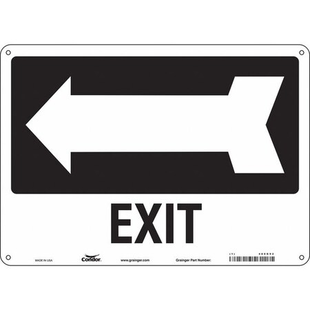 Exit Sign, Plastic, 14