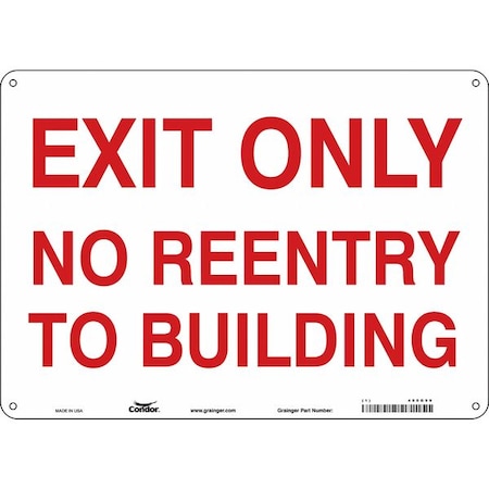 Exit Sign, Plastic, 14