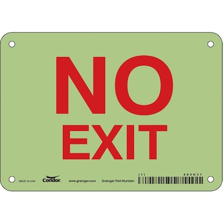 Exit Sign, Plastic, 7
