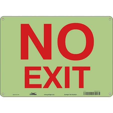 Exit Sign, Plastic, 14
