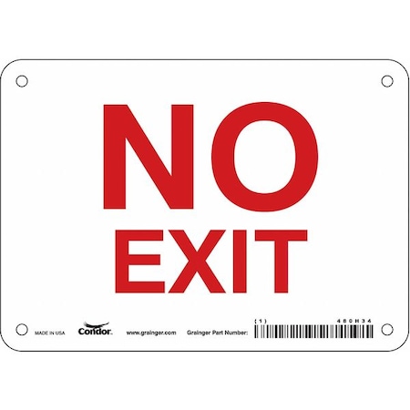 Exit Sign, Plastic, 7