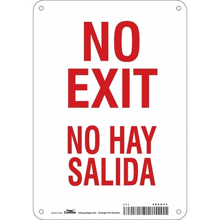 Exit Sign, Aluminum, 7
