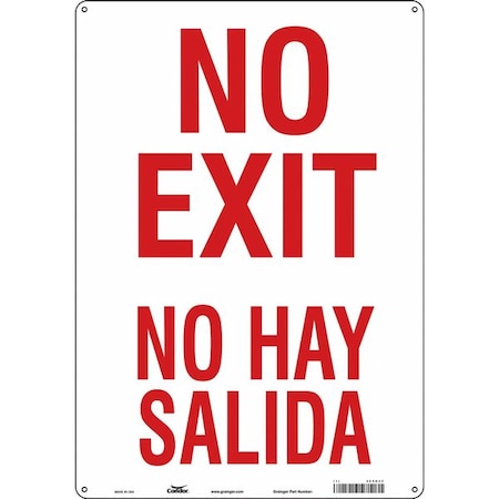 Exit Sign, Aluminum, 14