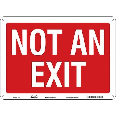 Exit Sign, Plastic, 14