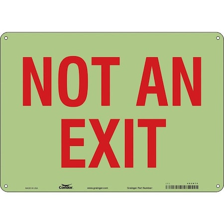 Exit Sign, Plastic, 14