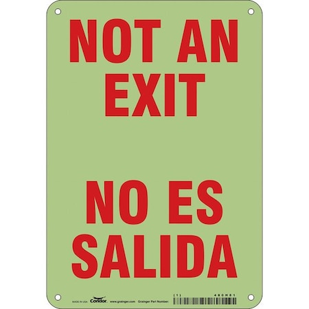 Exit Sign, Plastic, 7