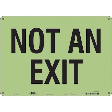 Exit Sign, Plastic, 14