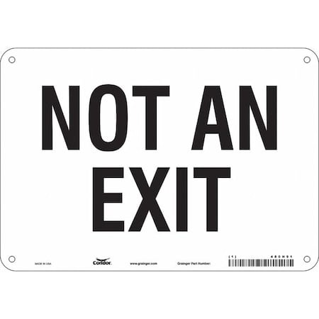 Exit Sign, Plastic, 10