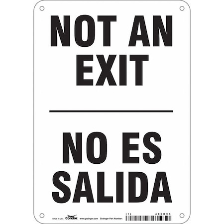 Exit Sign, Aluminum, 7