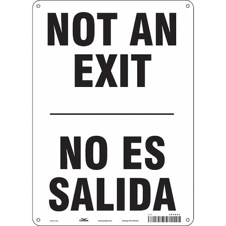 Exit Sign, Aluminum, 10