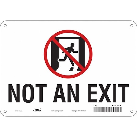 Exit Sign, Plastic, 10