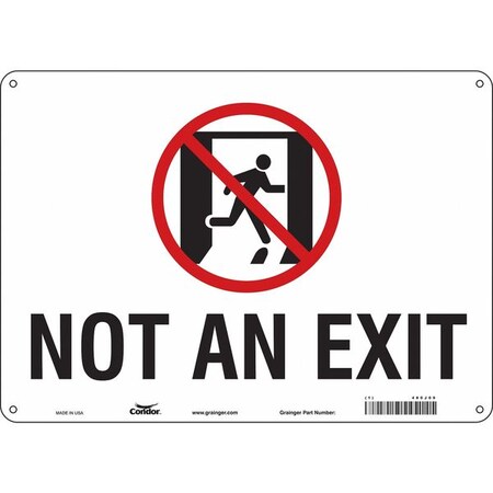 Exit Sign, Plastic, 14