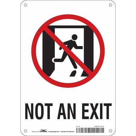 Exit Sign, Aluminum, 7