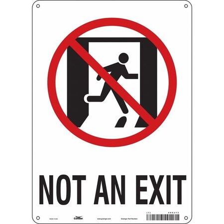 Exit Sign, Aluminum, 10