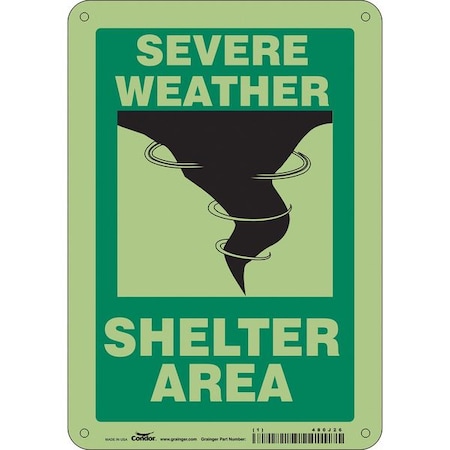 Safety Sign, 10 in Height, 7 in Width, Polyethylene, Horizontal Rectangle, English MPN:480J26