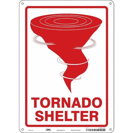 TORNADO SHELTER, 10 in W x 14 in H, Vertical Rectangle, Aluminum, 480J39 MPN:480J39