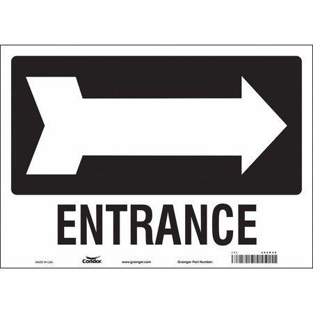 Safety Sign, 10 in Height, 14 in Width, Vinyl, Horizontal Rectangle, English, 480K48 MPN:480K48
