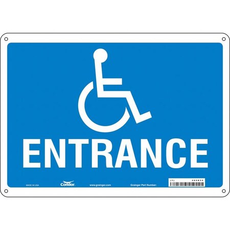 Safety Sign, 10 in Height, 14 in Width, Aluminum, Horizontal Rectangle, English, 480K56 MPN:480K56