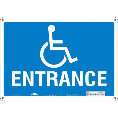 Safety Sign, 10 in Height, 14 in Width, Polyethylene, Horizontal Rectangle, English, 480K60 MPN:480K60